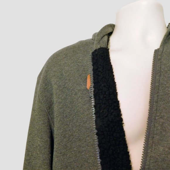 Buffalo David Bitton Jacket XXL Gray Sherpa Lined Zipper Long Sleeve Big & Tall - Picture 5 of 11